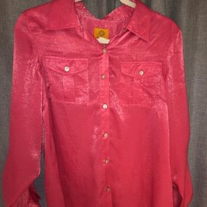 Shaggy Silk Button Up